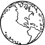 Planeta Terra Para Colorir - BRUNIV