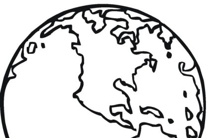 Planeta Terra Para Colorir - BRUNIV
