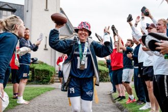 What do British call American football?