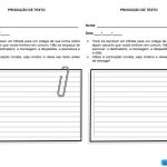 Produção de texto bilhete - Ponto do Conhecimento