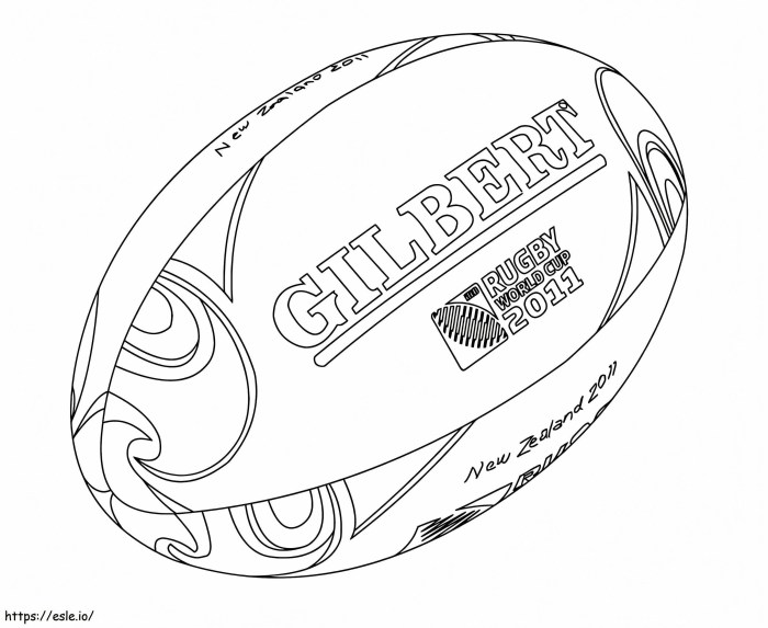 What is a rugby ball called?