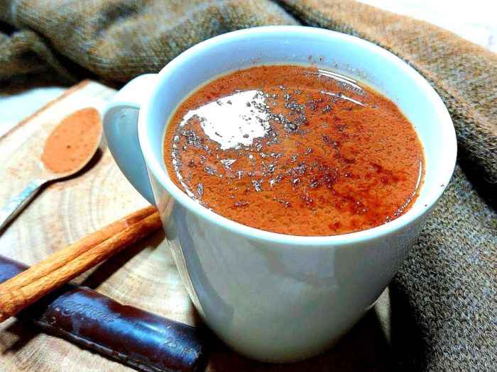 Receita de chocolate quente
