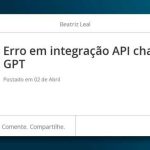 Erro Chat Gpt Hoje