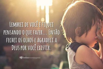 Lembrei de você - Belas Mensagens