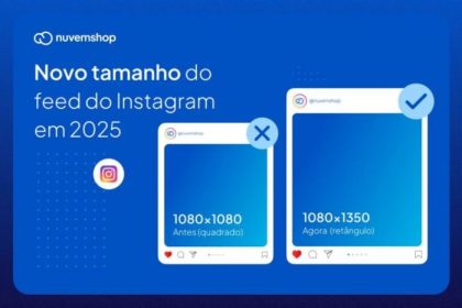 Novo Tamanho Feed Instagram
