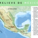 Relieve de México - Mapa con nombres