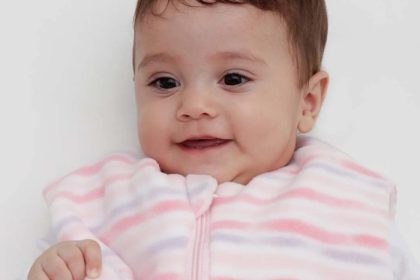 Saco de Dormir Casulo de Bebê Soft Inverno 6 - 12 meses LISTRAS ROSAS