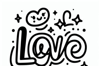 Letras de amor para o Dia dos Namorados: modelo simples para colorir ...